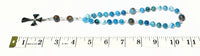 Anglican Rosary Prayer Beads - Sky Blue Hemimorphite, Blue Quartz and Bronzite