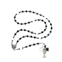 Lutheran Longworth Rosary Prayer Beads - Small Black Beads, Communion Eucharist