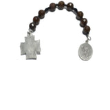 backside of Catholic Pocket Chaplet/Rosary - St. Florian (Patron St of Firefighters) 