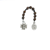 Catholic Pocket Chaplet Rosary - St. Florian (Patron St of Firefighters) 9 Beads