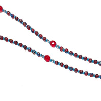 Catholic Rosary - Rose Rosary, Garnet Red, Azzurro (Blue) Rosebud