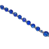 Rearview Mirror Car Rosary (One Decade) - Iridescent Blue, St. Benedict