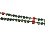 Catholic Rosary - Christmas, Red, Green, Poinsettia