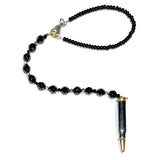 Rearview Mirror Car Charm - Silver & Gold Tone Bullet (Faux)