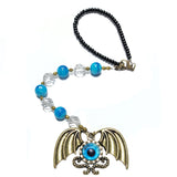 Rearview Mirror Car Charm - Bat Wing with Blue Eye