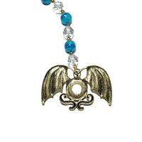 Rearview Mirror Car Charm - Bat Wing with Blue Eye