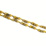 Vintage V Necklace - Earthtone Colors - Orange, Yellow