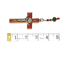 Catholic Rosary - Christmas, Red Green, Gold, Silver