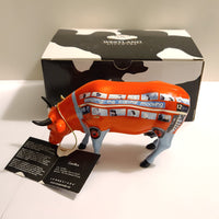 Cow Parade Figurine #7321 - CowBus (Retired) CowParade