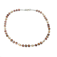 Pearl Necklace - Earth Toned Cultured Freshwater Pearls
