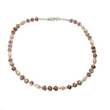 Pearl Necklace - Earth Toned Cultured Freshwater Pearls