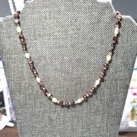 Pearl Necklace - Earth Toned Cultured Freshwater Pearls