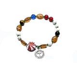 Lutheran Wreath of Christ Prayer Beads Rosary - Christmas, Peppermint Candy Bead