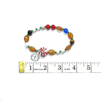 Lutheran Wreath of Christ Prayer Beads Rosary - Christmas, Peppermint Candy Bead