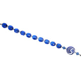 Pocket Rosary - One Decade (Tenner) Guardian Angel, Knot Bead, Sapphire Blue